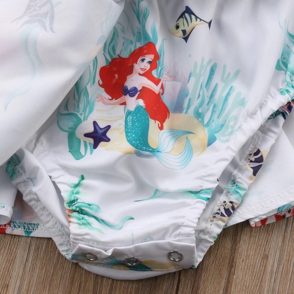 Ariel Little Mermaid Dress Heart and Lace Detail - Picture 3 of 7